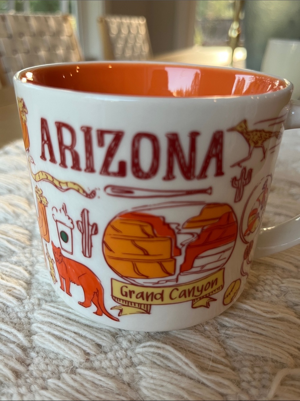 NWOT Starbucks Arizona Grand Canyon Mug - Orange and White - Picture 2 of 5